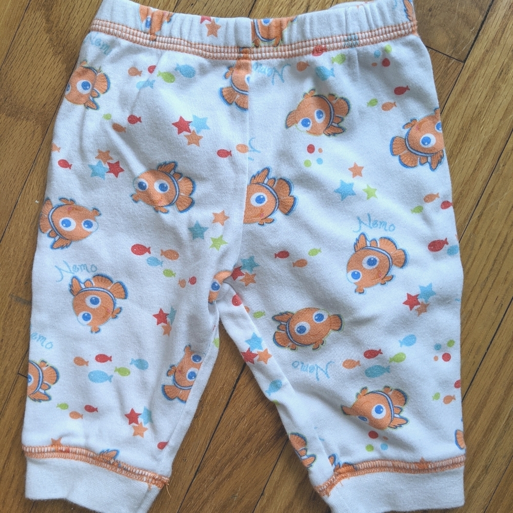 ☁️ 5/$20 Disney Nemo Pants 0-3 M